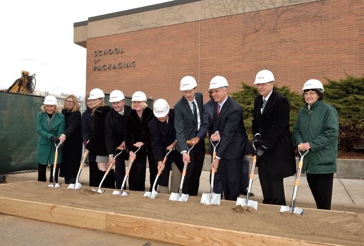 MSU School of Packaging celebrated its groundbreaking