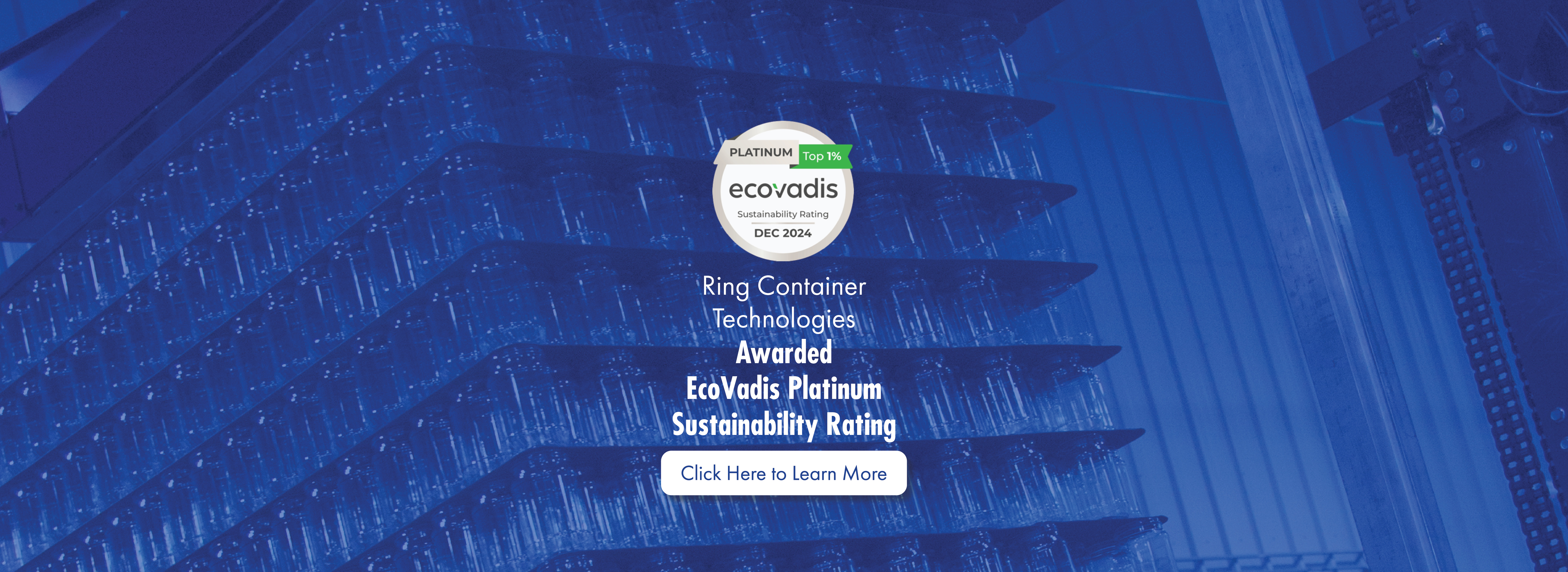 Ring Container Technologies Awarded EcoVadis Platinum Sustainability Rating